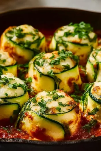 Discover a simple yet extravagant dish that feels like a cohesive roll of flavor in every bite with Three Cheese Zucchini Rollatini. Perfect for impressing guests or enjoying a cozy night in, these rolls blend rich cheeses and fresh herbs effortlessly! zucchini rollatini