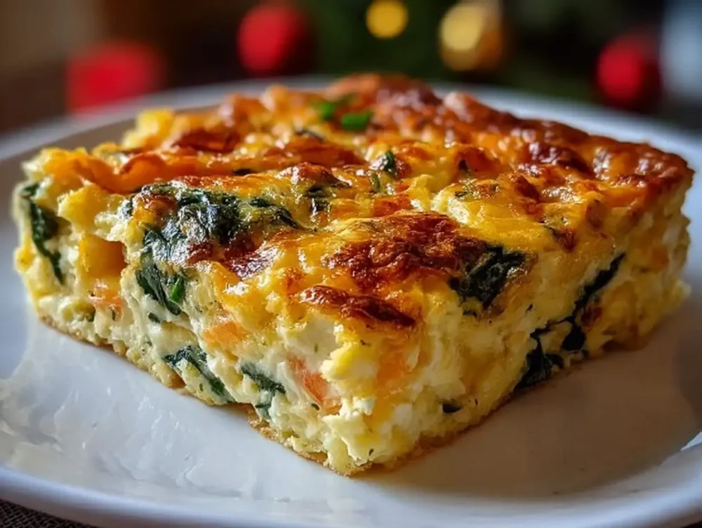 Variety of breakfast recipes including casserole and brunch dishes.