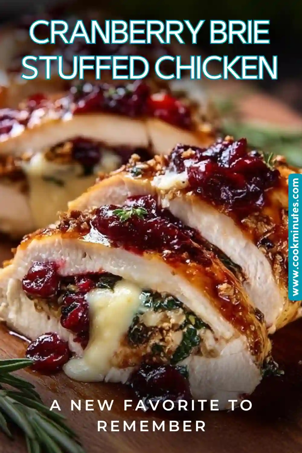 Impressive Cranberry Brie Stuffed Chicken: A Cozy Delight Deliciously plated Impressive Cranberry Brie Stuffed Chicken ready to serve.