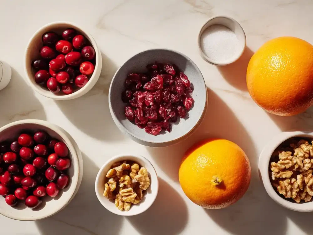 Homemade cranberry orange relish  ingredients