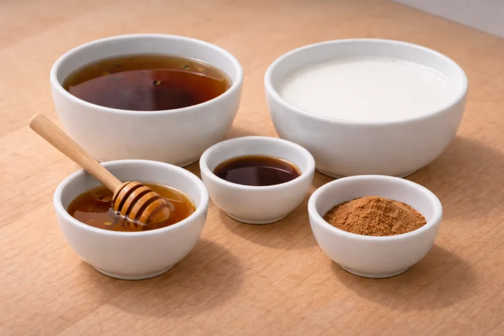 Earl Grey Vanilla Tea Latte ingredients