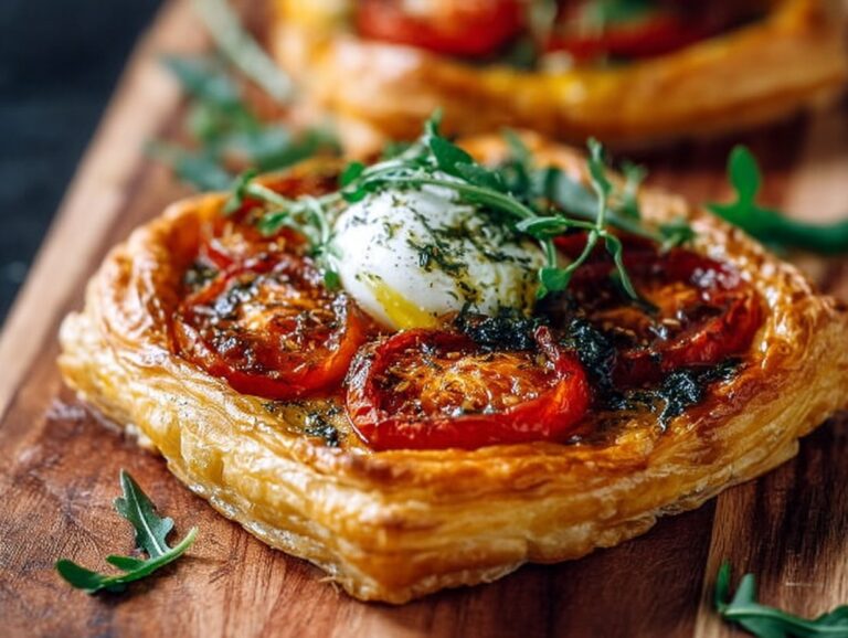 Discover the ultimate Puff Pastry Tomato Tart recipe that's not only easy to make but also bursting with flavor. Perfect for any occasion, this dish combines fresh tomatoes and mozzarella for a delectable experience that's sure to impress your guests. Enjoy it warm or at room temperature! tomato tart