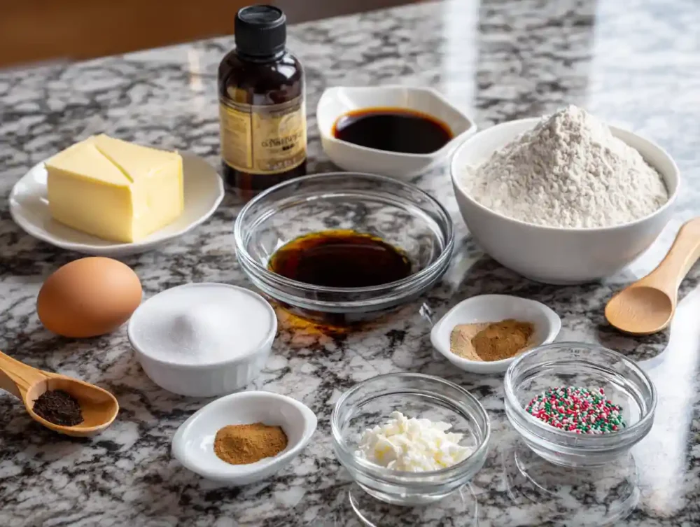 Ingredients for Gluten-Free Ginger Molasses Cookies