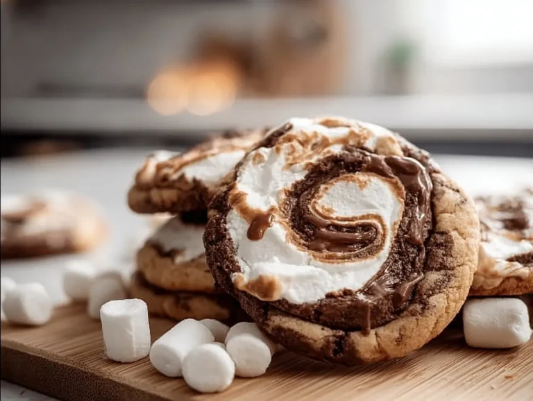 Marshmallow Swirl Cookies: A Sweet Treat for Everyone Delicious Marshmallow Swirl Cookies with gooey chocolate and marshmallows