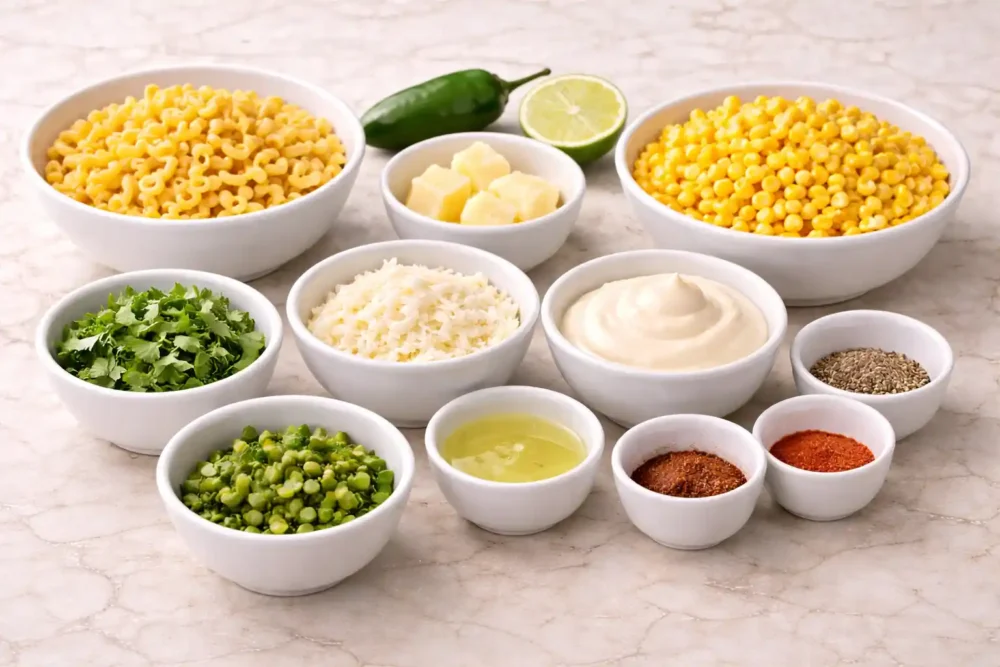 Mexican street corn ingredients