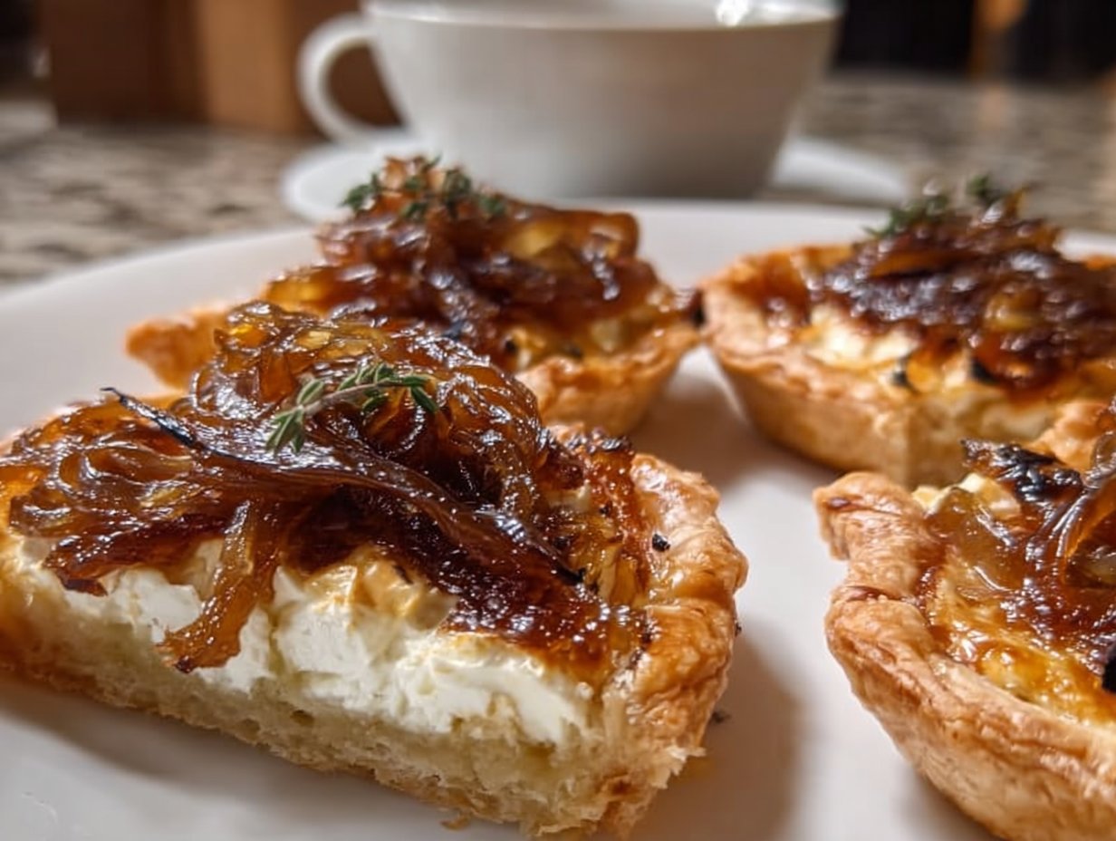 Caramelized Onion and Goat Cheese Tarts
