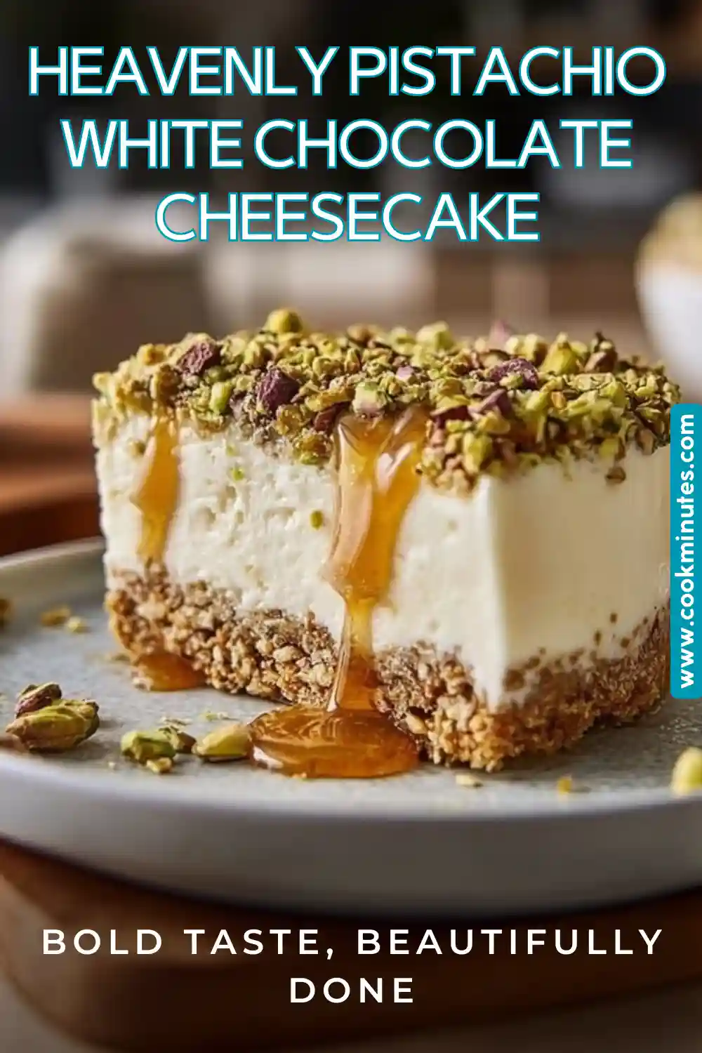 Heavenly Pistachio White Chocolate Cheesecake: Indulge in this Unforgettable Dessert Indulge in the rich taste of Heavenly Pistachio White Chocolate Cheesecake that melts in your mouth. This dessert perfectly balances creamy textures with nutty crunch, making it an irresistible treat! Pistachio White Chocolate Cheesecake