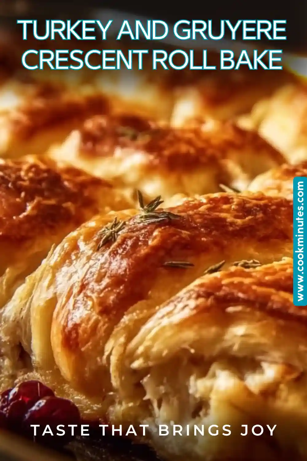 Turkey and Gruyere Crescent Roll Bake, a comforting dish perfect for family dinners.