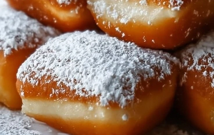 Vanilla French Beignets served