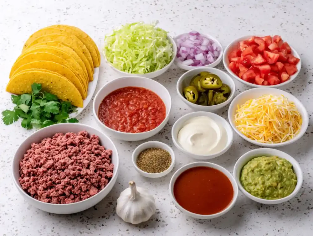 cheesy tacos ingredients