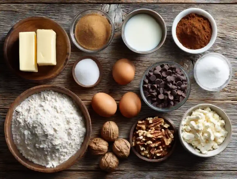 Ingredients for the Gilmore Girls Coffee Cake Cookies