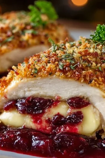 Impressive Cranberry Brie Stuffed Chicken: A Cozy Delight The Impressive Cranberry Brie Stuffed Chicken is more than just a dish; it’s a piece of my culinary journey. I recall the excitement of crafting this recipe for the first time, carving into those succulent chicken breasts to reveal that glossy layer of brie and the sweet-tart cranberry mixture. Each bite felt like a celebration of flavors! Whether you’re hosting a family dinner or looking for something special on a weeknight, this dish delivers on every level. So preheat that oven and get ready to impress your guests in no time! Cranberry Brie Stuffed Chicken