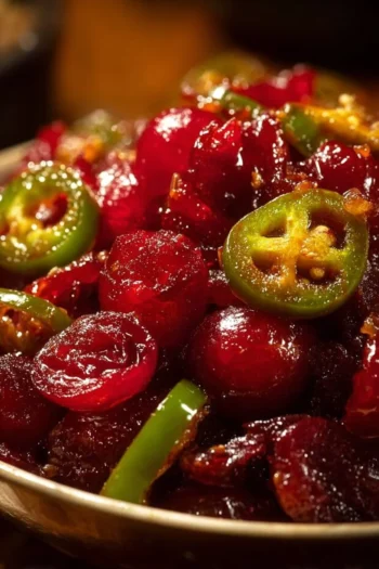 Are you ready to experience a burst of flavor that will make your taste buds dance? This cranberry jalapeño cowboy candy is a perfect blend of sweet and spicy, bringing together the festive cheer of cranberries with the punch of fresh jalapeños. I first discovered this recipe during a Thanksgiving gathering where a friend brought a jar, and I couldn’t get enough of it! Imagine serving this delightful candy on a cheese board or spooning it over some cream cheese. It’s a game-changer for holiday dinners, potlucks, or just a memorable treat at home. Let's dive into this easy yet gorgeous recipe that’s bound to become a staple at your gatherings! Cranberry Jalapeño Cowboy Candy