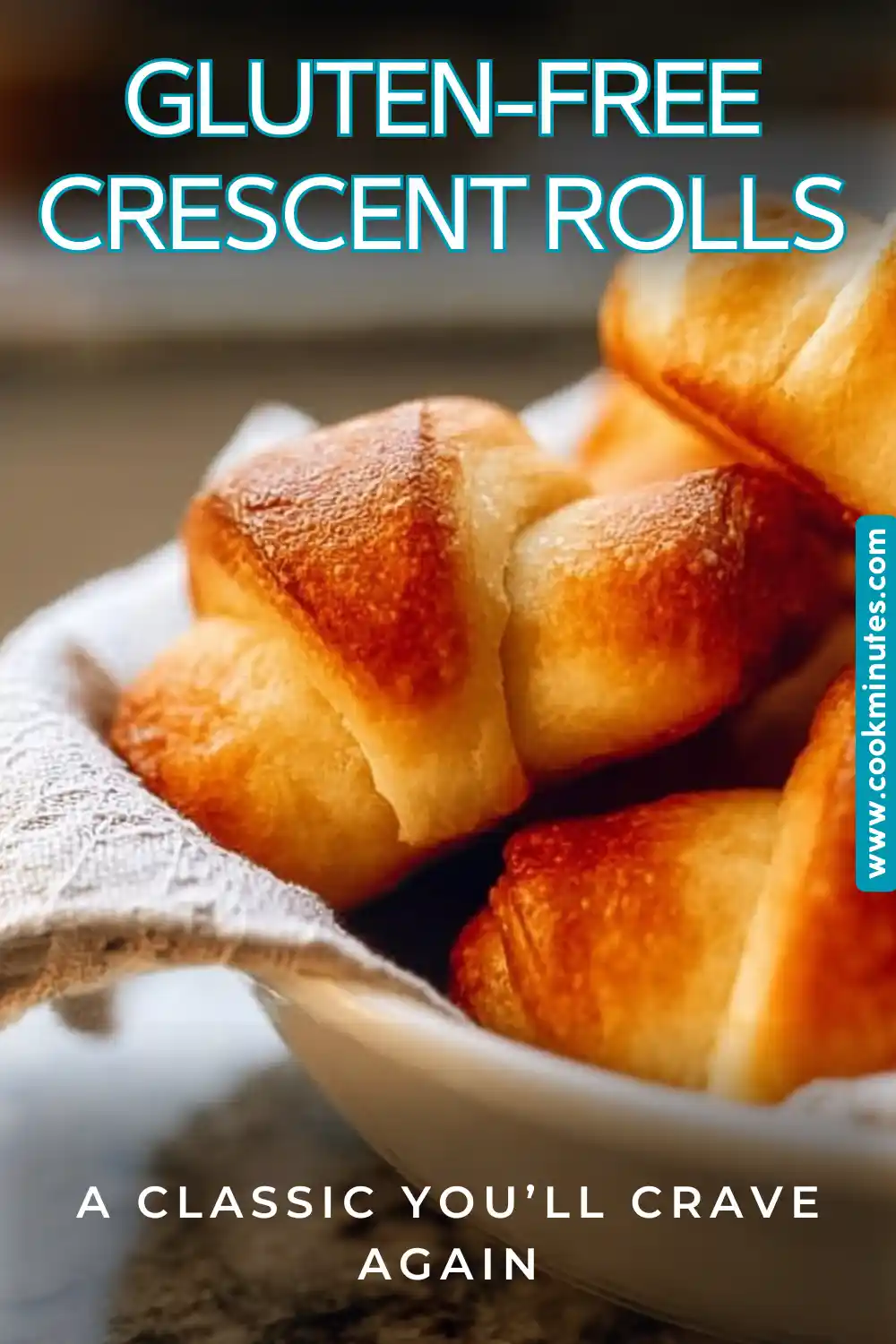Gluten-Free Crescent Rolls, brown and flaky, ready to be enjoyed!