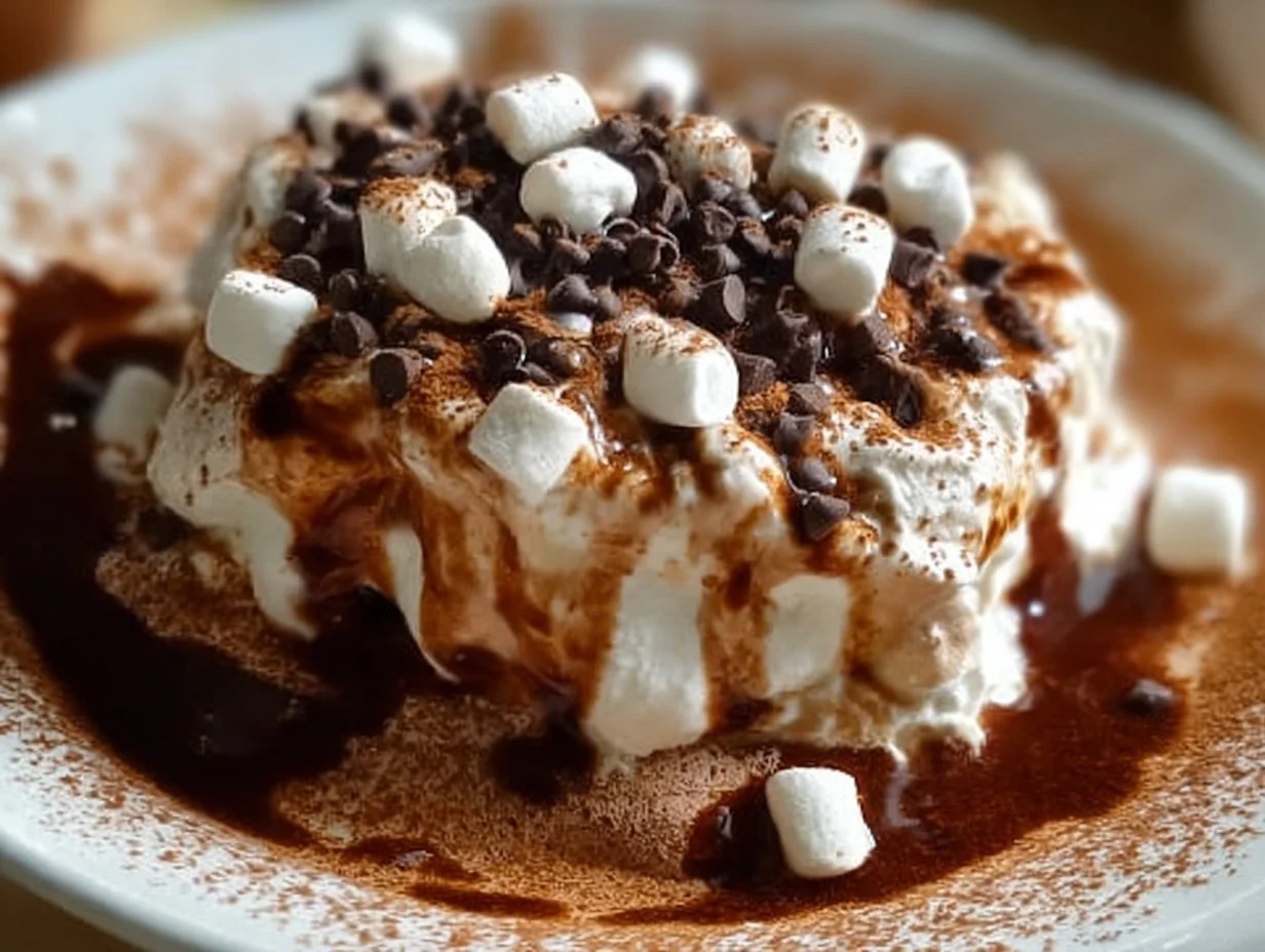 Crockpot hot chocolate served in a warm mug with whipped cream on top