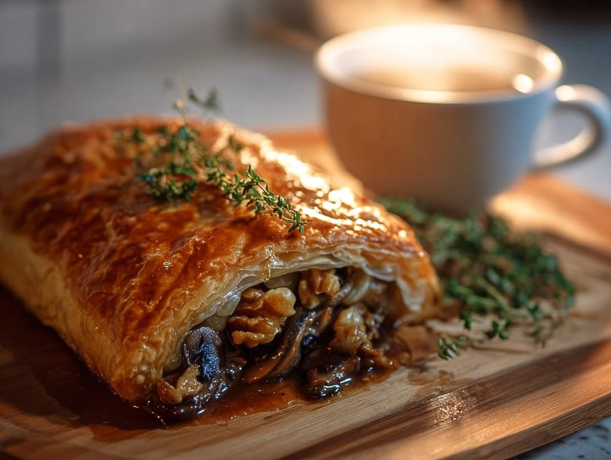 Mushroom and Walnut Wellington
