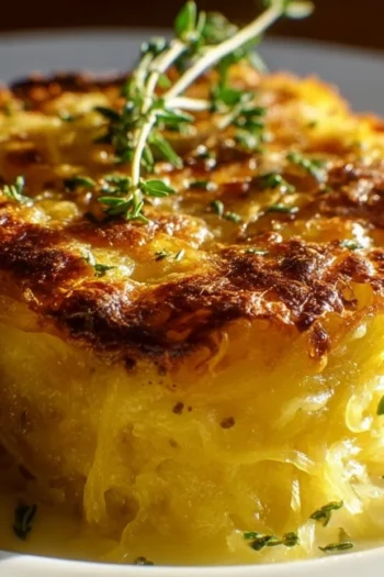 Healthy Spaghetti Squash Au Gratin is a delightful dish that takes the classic cheesy gratin and gives it a wholesome twist. I first discovered this recipe while looking for creative ways to enjoy vegetables without sacrificing flavor. I was amazed by how the spaghetti squash mimicked pasta while soaking up the rich, creamy cheese sauce. There’s something about the comforting, cheesy goodness of gratin that just warms my soul and brings back fond memories of family dinners. I invite you to experience this delightful dish, which is not only tasty but also provides a healthy option without compromising on flavor. spaghetti squash
