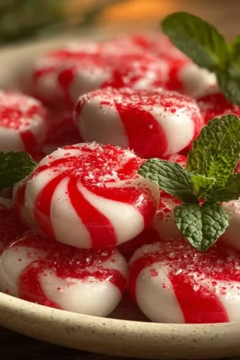 Soft Christmas Peppermints offer a delightful burst of minty freshness, perfect for the holiday season. This easy recipe combines sugar, corn syrup, and peppermint extract for a luscious treat that is soft, chewy, and ideal for gifting or enjoying yourself. Christmas Peppermints