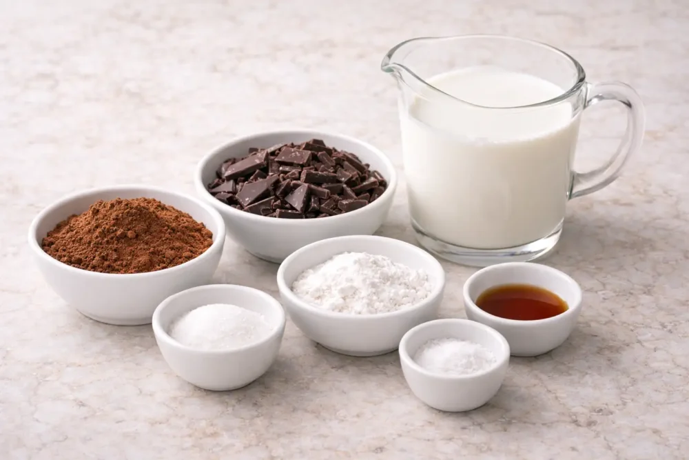 hot chocolate ingredients