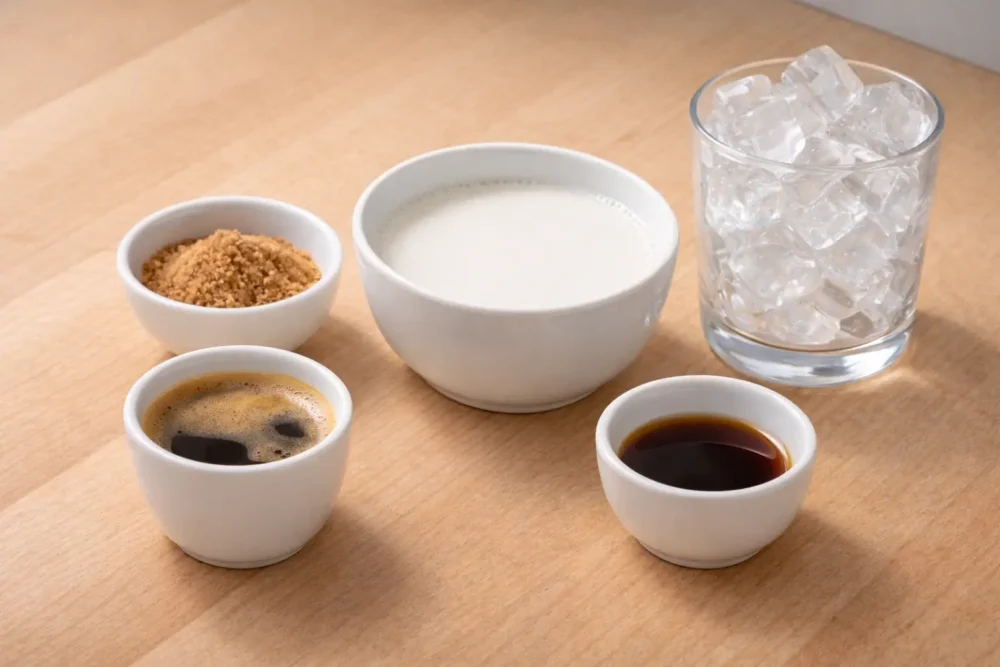 iced brown sugar latte ingredients