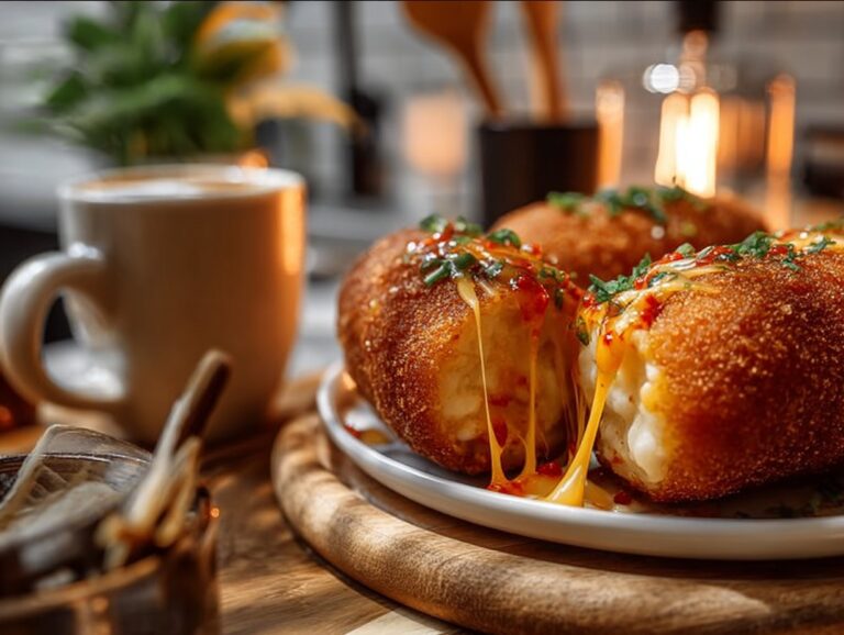 Korean Corn Dogs Recipe: A Crunchy & Cheesy Delight Indulge in the crispy, cheesy goodness of Korean Corn Dogs! This recipe combines the classic flavors of corn dogs with a delicious twist, featuring mozzarella cheese and a spicy crema for an irresistible taste. Perfect for gatherings or a fun family dinner! Korean Corn Dogs