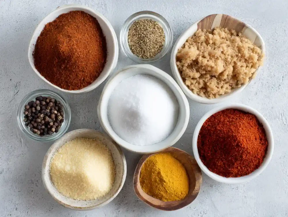 ingredients for All-Purpose BBQ Seasoning Rub