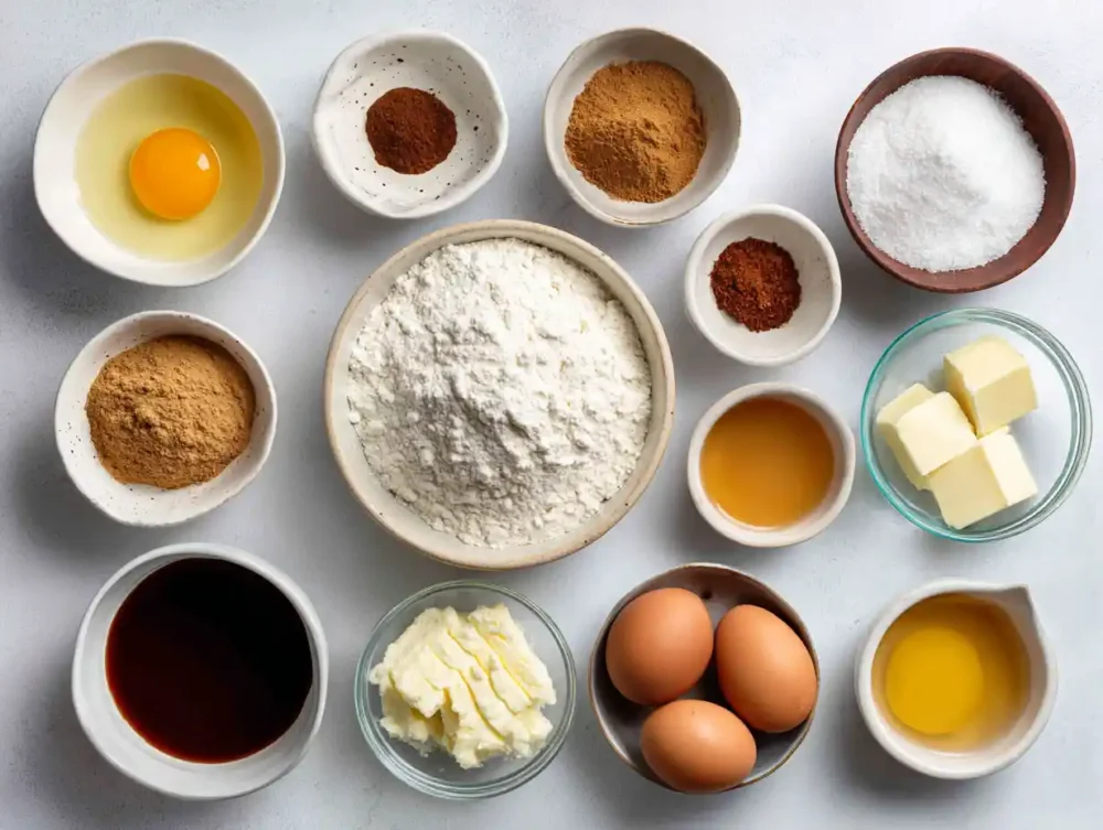 ingredients for Gingerbread Loaf