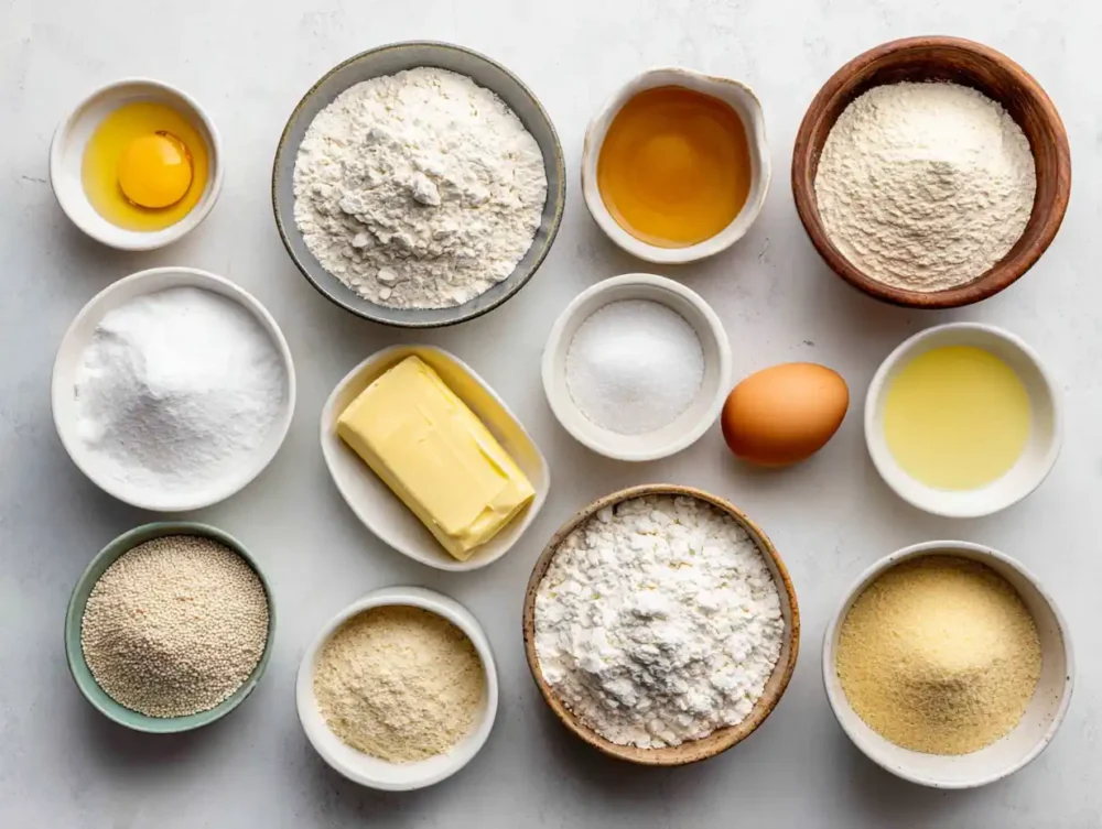 ingredients for Gluten-Free Crescent Rolls