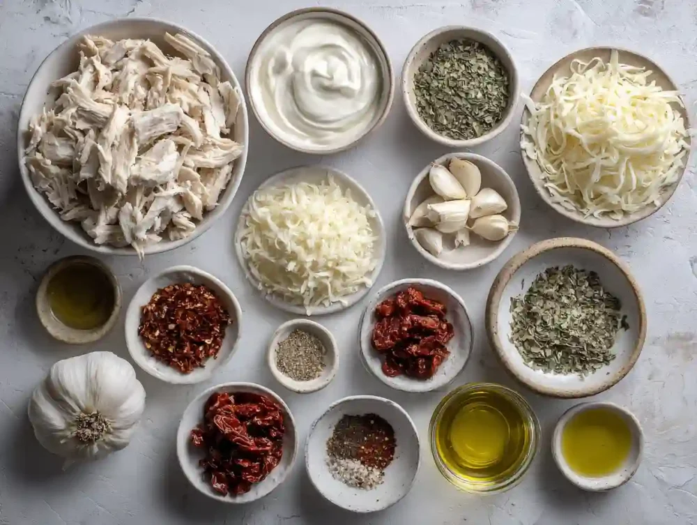 ingredients for Lightened Marry Me Chicken 