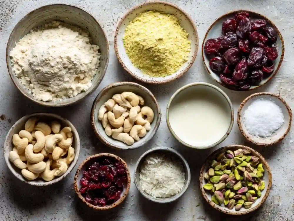 ingredients for Vegan Cranberry Cheese Ball