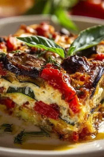 Layered Mediterranean Vegetable Lasagna with Creamy Ricotta Savor the layers of vibrant vegetables and creamy ricotta in this Layered Mediterranean Vegetable Lasagna. Perfect for any occasion, this dish is not only comforting but also delightfully healthy, making it the perfect family-friendly meal! vegetable lasagna