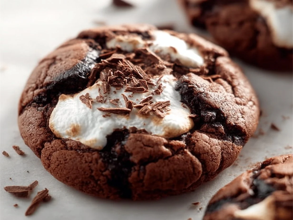 Delicious marshmallow swirl cookies with a fluffy texture and colorful swirls