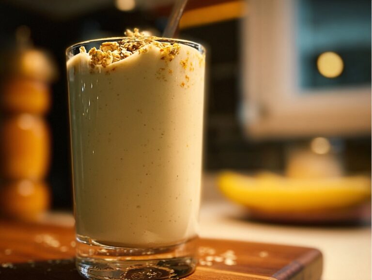 Discover the soothing flavors of our Banana Chamomile Tea Smoothie! This easy recipe blends ripe bananas with fragrant chamomile tea for a refreshing treat that brings calm to your busy day. Perfect for a quick breakfast or snack! banana chamomile tea