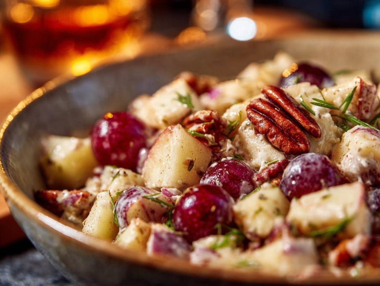 Cinnamon Apple Grape Salad