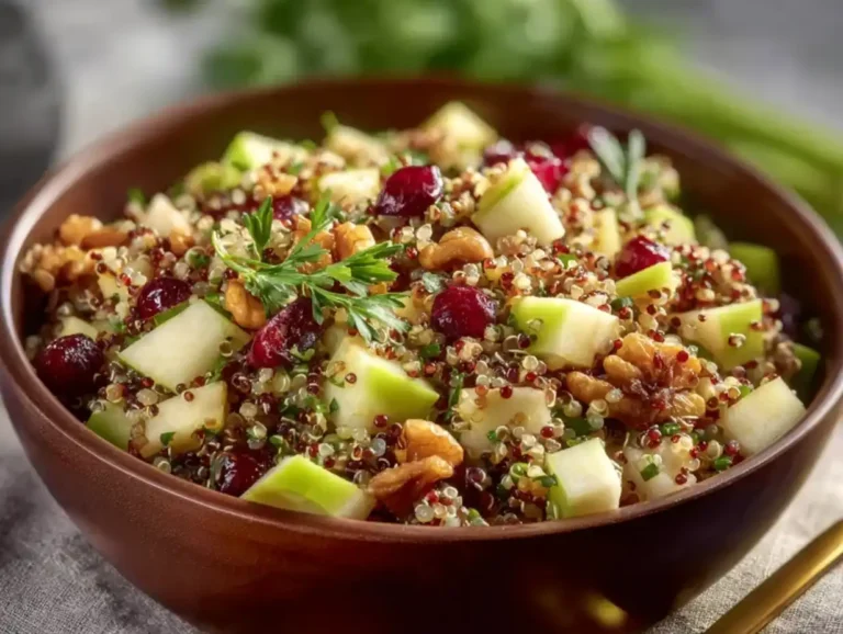 Colorful Apple Quinoa Salad with fresh ingredients and a vibrant presentation