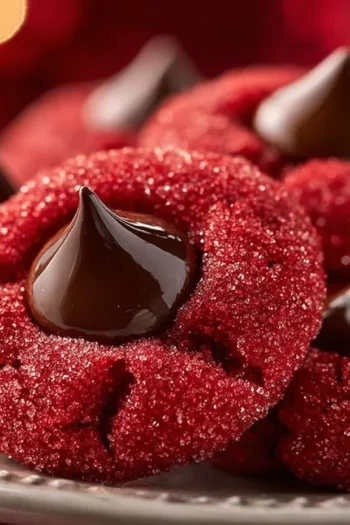 Red Velvet Blossom Cookies: A Festive Delight for All Occasions Red Velvet Blossom Cookies are a delightful twist on a classic favorite. When I first discovered this recipe, I couldn’t believe the joy these cookies brought to my family gatherings! Their vibrant color, decadent chocolate flavor, and sweet candy center make them perfect for any occasion, from holidays to casual get-togethers. With each bite, the sweet and rich taste blends beautifully alongside a crunchy topping of sprinkles, invoking smiles on every face around the table. Join me in making this easy yet impressive dessert that is sure to become a household favorite. Red Velvet Blossom Cookies