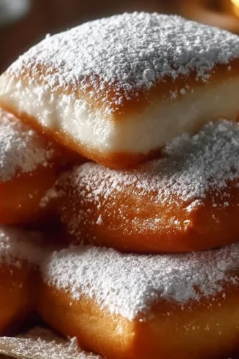 Indulge in soft, pillowy Vanilla French Beignets that are easy to make and perfect for any occasion. These delightful treats are covered in powdered sugar and bursting with rich, vanilla flavor. You'll want to enjoy them warm, straight from the fryer! Vanilla French Beignets