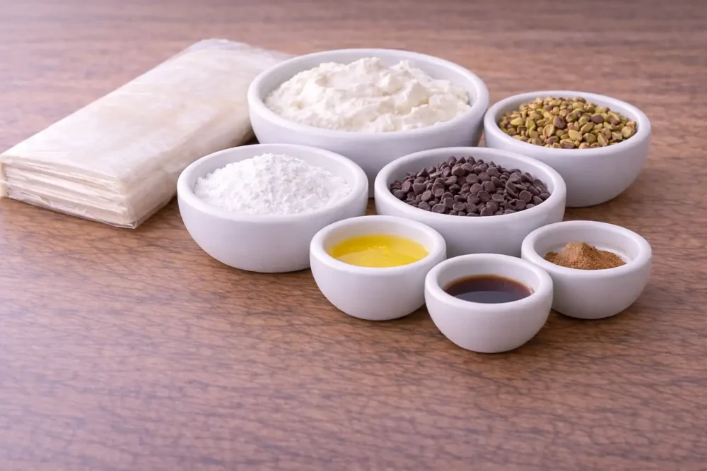 Cannoli Squares ingredients