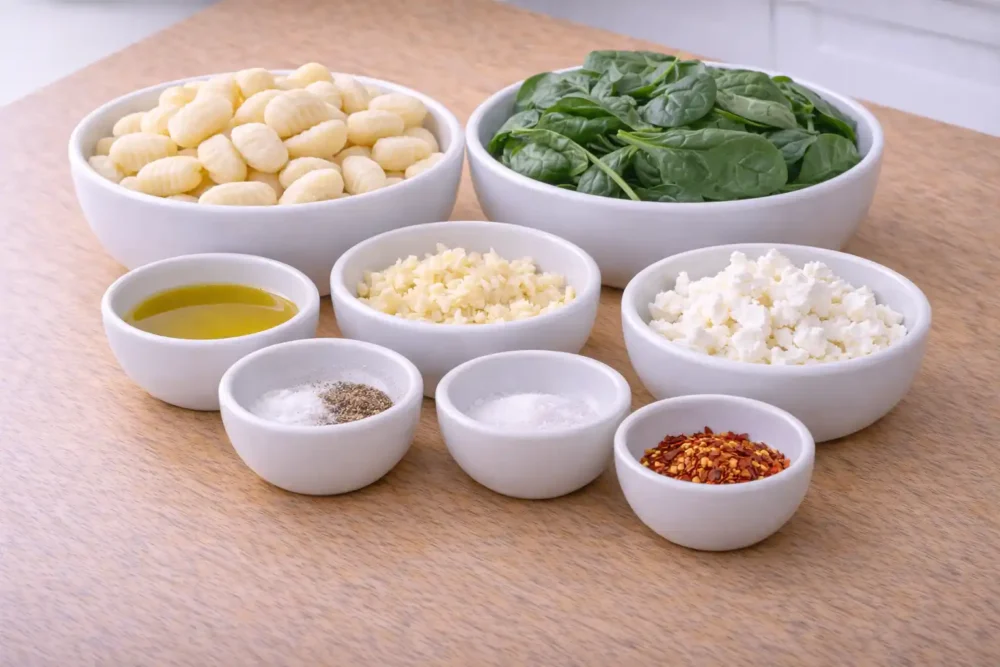 Gnocchi With Spinach And Feta ingredients
