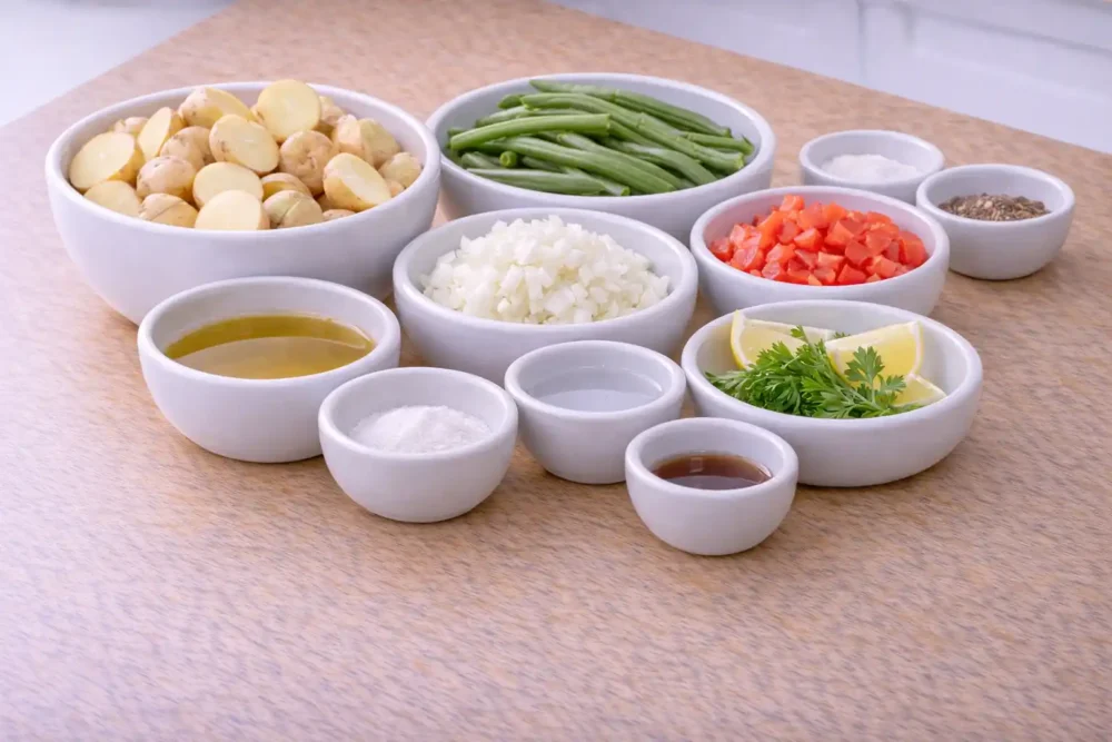 Greek Green Beans Fasolakia ingredients