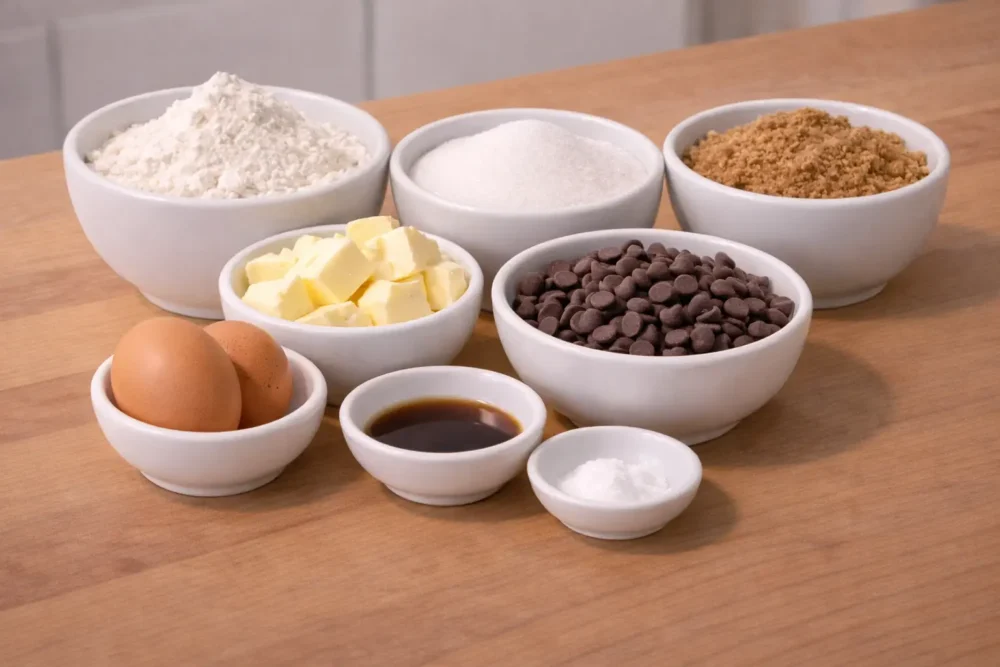 Heart-Shaped Chocolate Chip Cookies