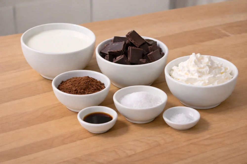 Italian hot chocolate ingredients