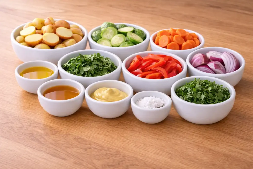 Maple Dijon Roasted Vegetables Recipe: A Flavorful, Easy Delight Maple Dijon Roasted Vegetables ingredients