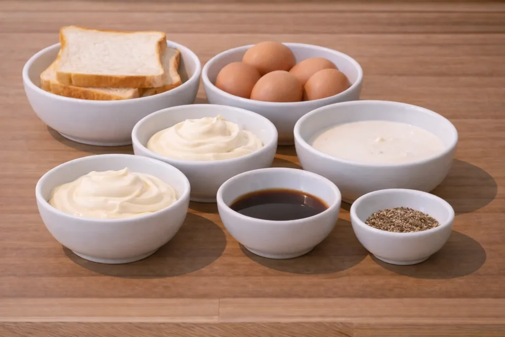 Tamago Sando ingredients