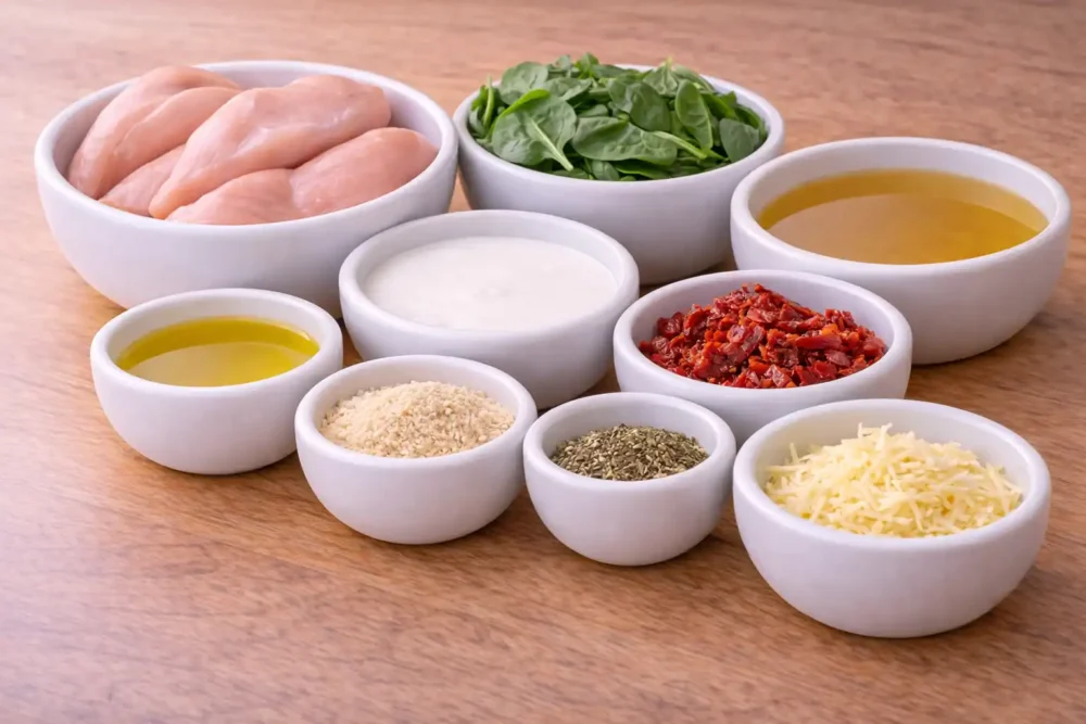 Tuscan Chicken ingredients