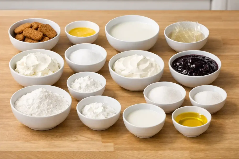 blueberry cheesecake mochi ingredients