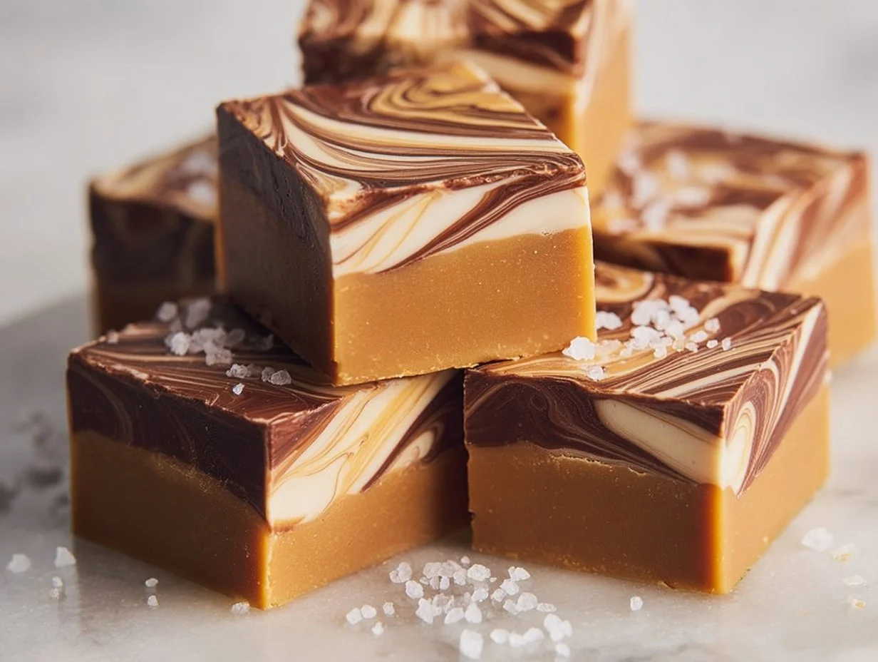 Delicious homemade Caramel Coffee Fudge with a rich coffee flavor