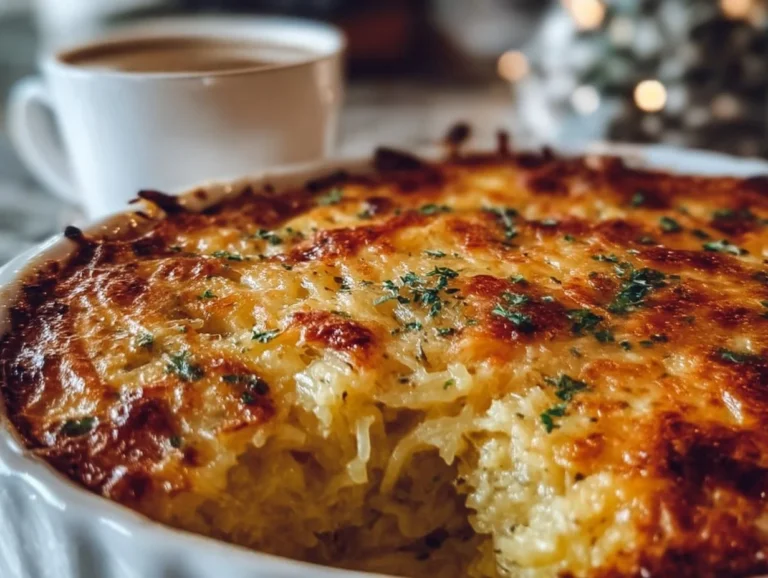 Experience a flavorful twist on comfort food with this Cheesy Spaghetti Squash Casserole. Perfect for weeknight dinners, this dish is easy to make and packed with cheesy goodness. spaghetti squash casserole