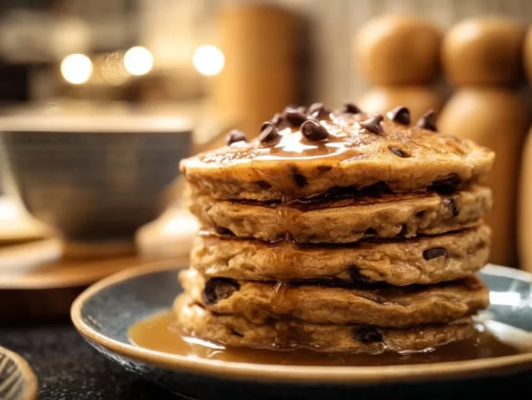 Experience the delightful fusion of chocolate chips and robust coffee in these fluffy Chocolate Chip Coffee Pancakes. Quick to make and sure to impress, they're the perfect breakfast treat that the whole family will love. Chocolate Chip Coffee Pancakes