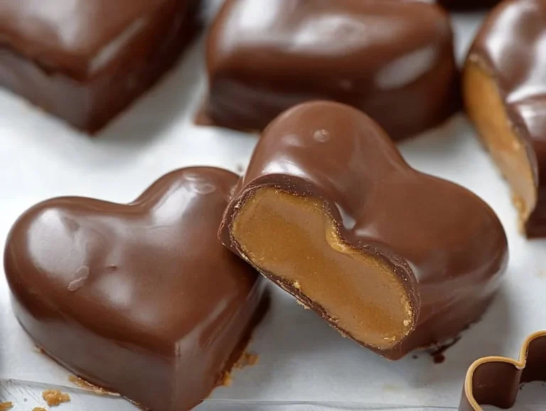 Chocolate Peanut Butter Valentine's Heart dessert